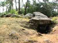 toulvern tumulus, entrance to dolmen